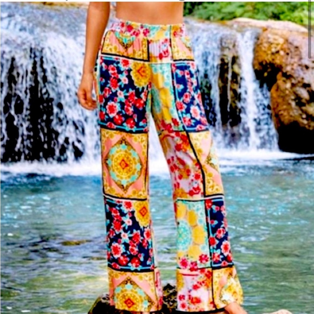 Johnny Was Jasper Smocked Waist Pant